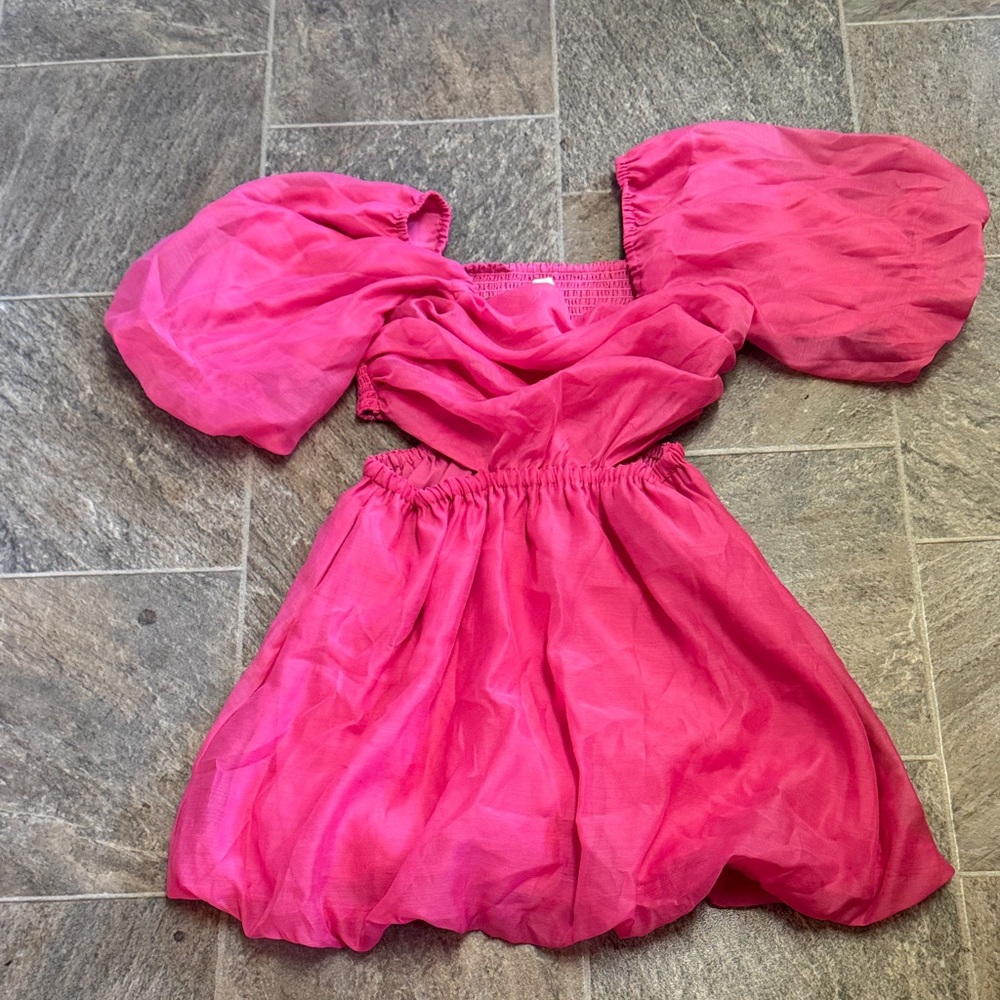 a new day Pink Puff Sleeve Dress